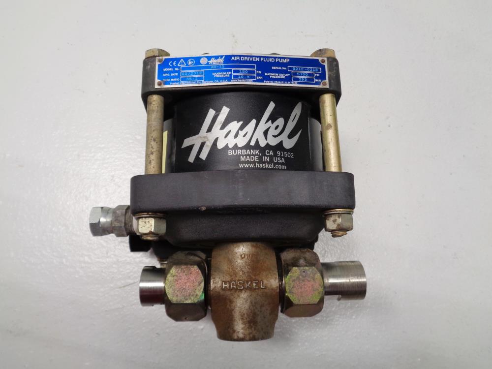 Haskel Air Driven Fluid Pump AW-35,  35:1 Ratio, 150 PSI, 1/2" NPT